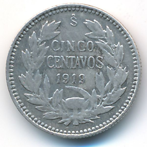 Чили, 5 сентаво (1919 г.)