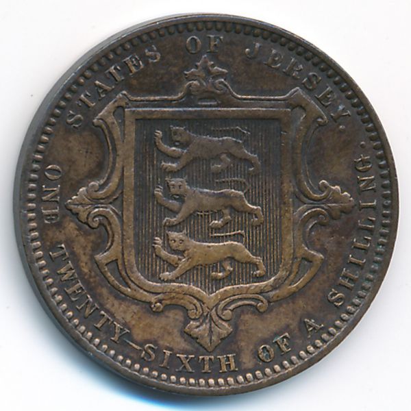 Джерси, 1/26 шиллинга (1866 г.)