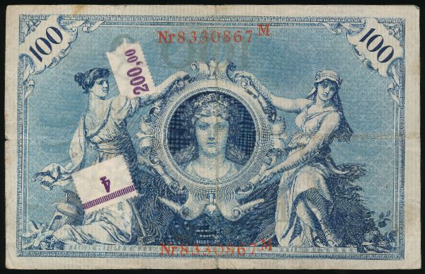 Германия, 100 марок (1908 г.)