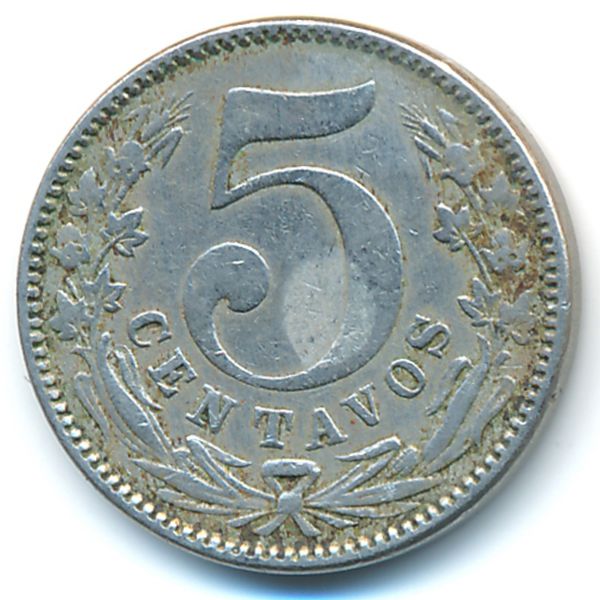 Колумбия, 5 сентаво (1886 г.)