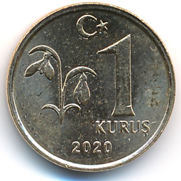 Турция, 1 куруш (2020 г.)
