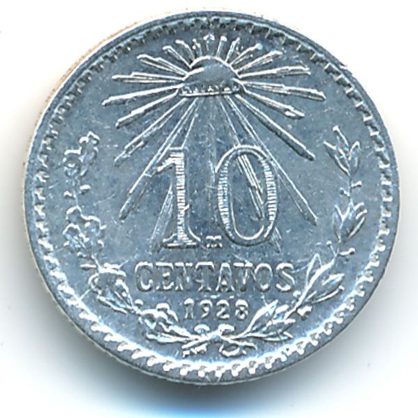 Мексика, 10 сентаво (1928 г.)