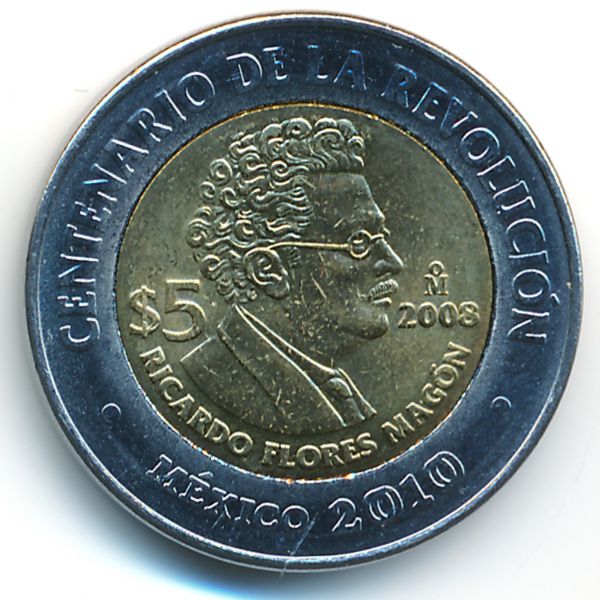 Мексика, 5 песо (2008 г.)