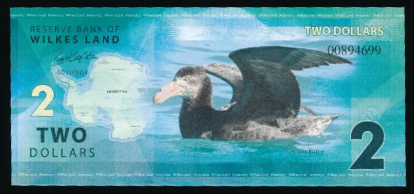 Земля Уилкса., 2 доллара (2014 г.)