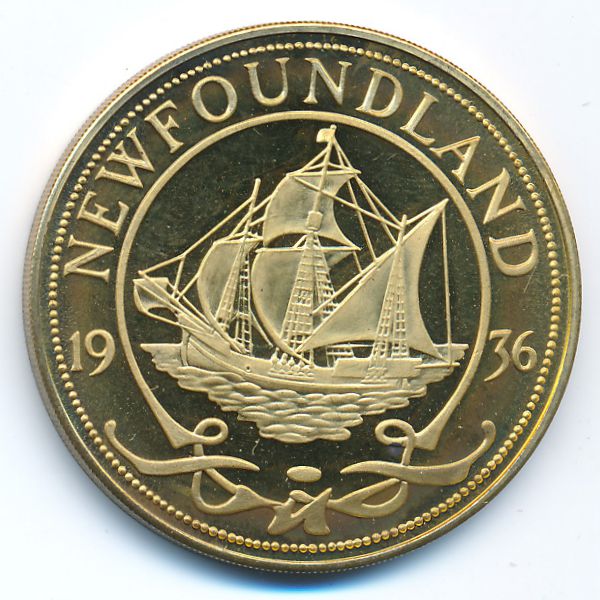 Ньюфаундленд., 1 крона (1936 г.)