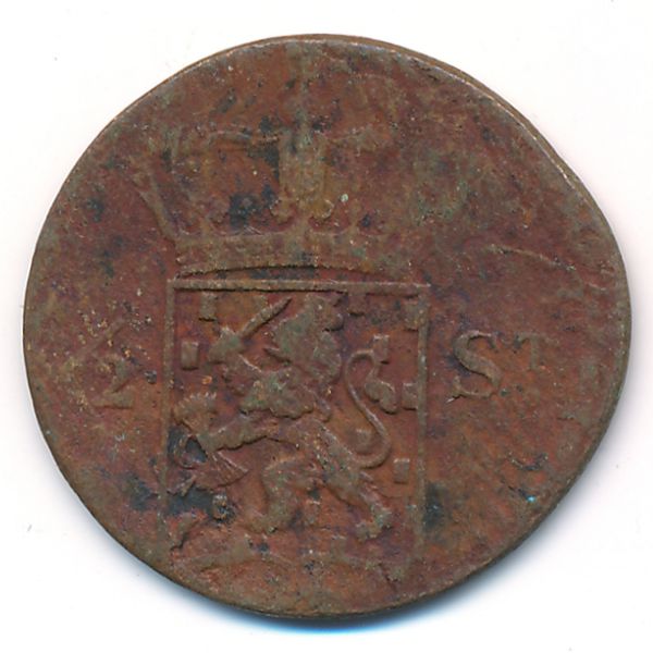 Нидерландская Индия, 1/2 стивера (1822 г.)
