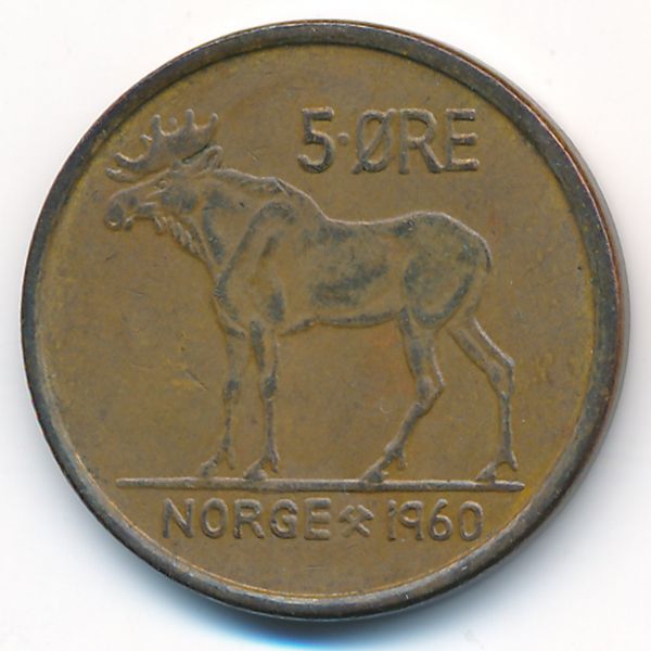 Норвегия, 5 эре (1960 г.)