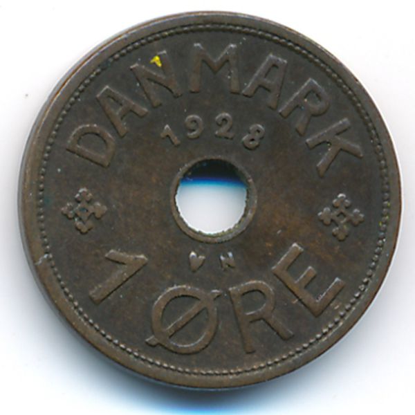 Дания, 1 эре (1928 г.)