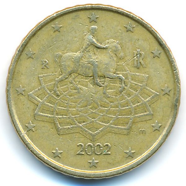 Италия, 50 евроцентов (2002 г.)