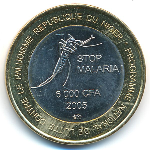 Нигер., 6000 франков КФА (2005 г.)