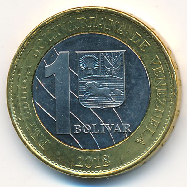 Венесуэла, 1 боливар (2018 г.)