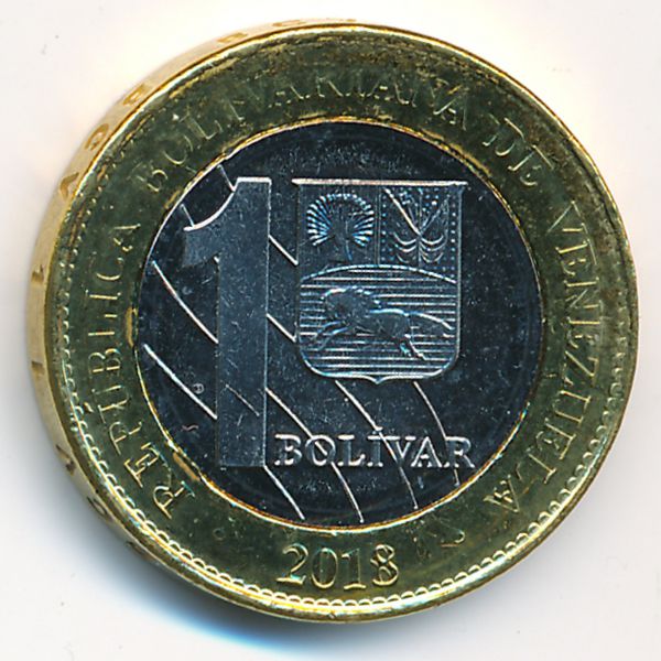 Венесуэла, 1 боливар (2018 г.)