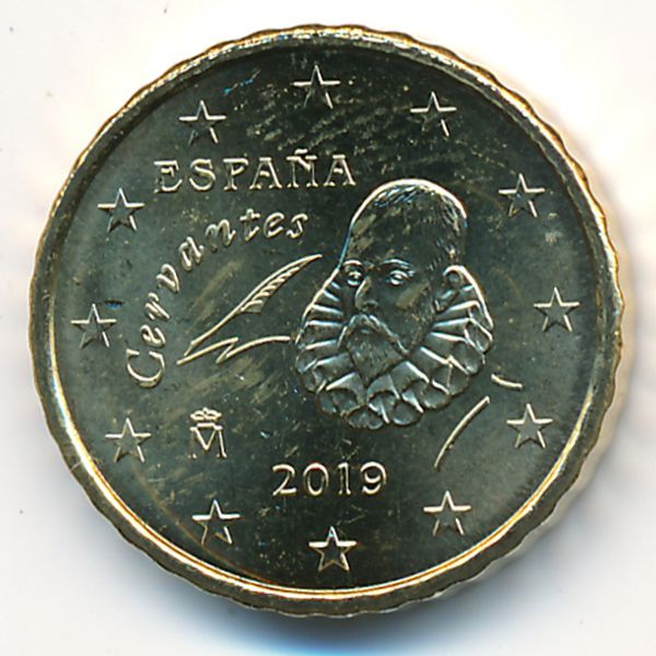 Испания, 10 евроцентов (2019 г.)