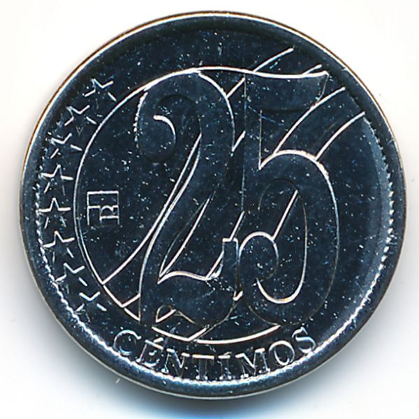 Венесуэла, 25 сентимо (2007 г.)