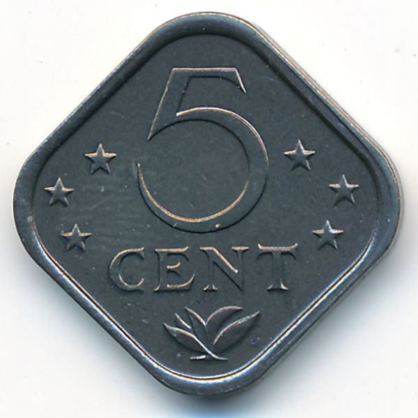 Антильские острова, 5 центов (1984 г.)