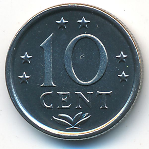 Антильские острова, 10 центов (1984 г.)