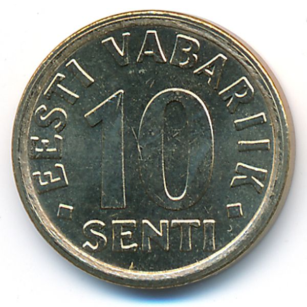 Эстония, 10 сентов (2008 г.)