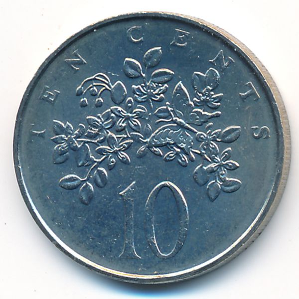 Ямайка, 10 центов (1987 г.)
