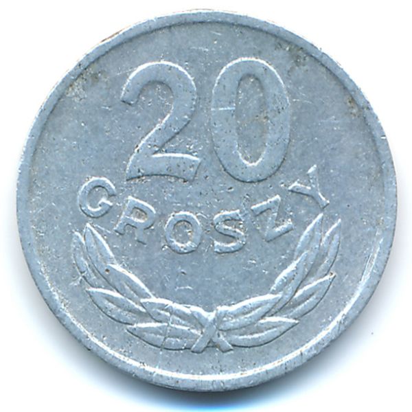 Польша, 20 грошей (1968 г.)