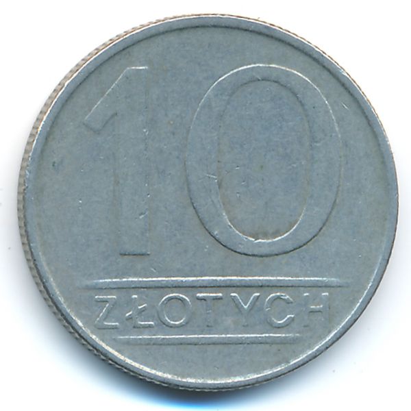 Польша, 10 злотых (1987 г.)