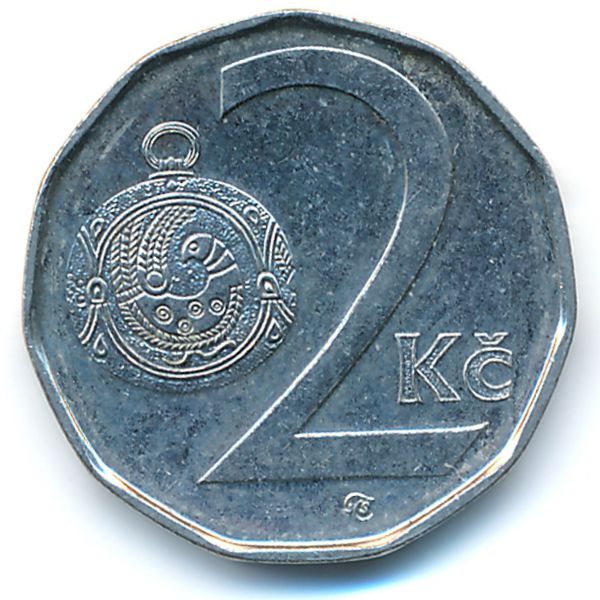 Чехия, 2 кроны (2009 г.)