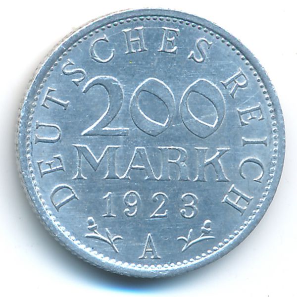 Веймарская республика, 200 марок (1923 г.)