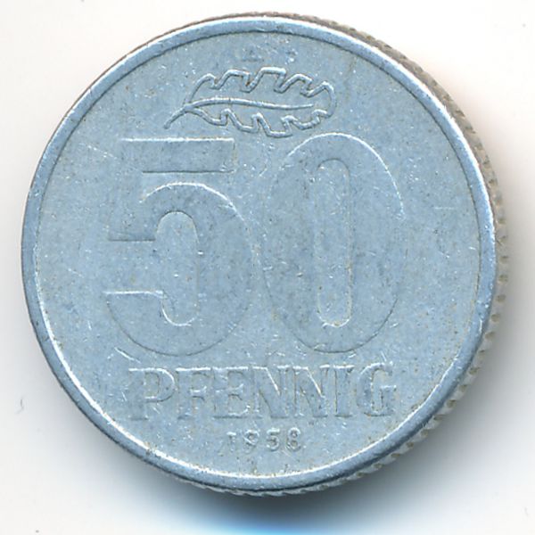 ГДР, 50 пфеннигов (1958 г.)