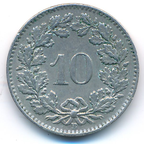 Швейцария, 10 раппенов (1962 г.)