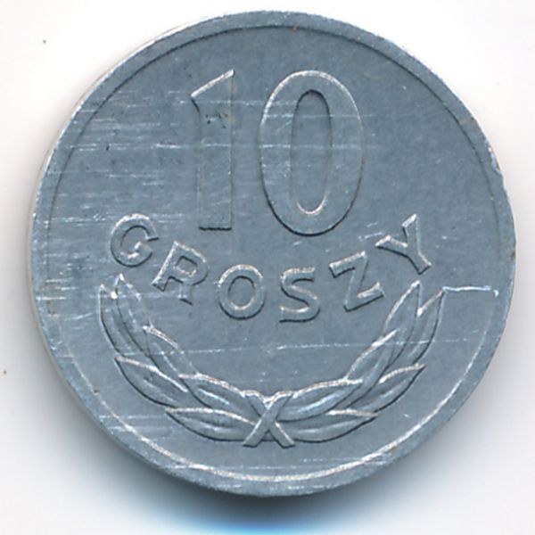 Польша, 10 грошей (1966 г.)