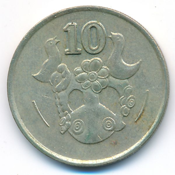 Кипр, 10 центов (1988 г.)