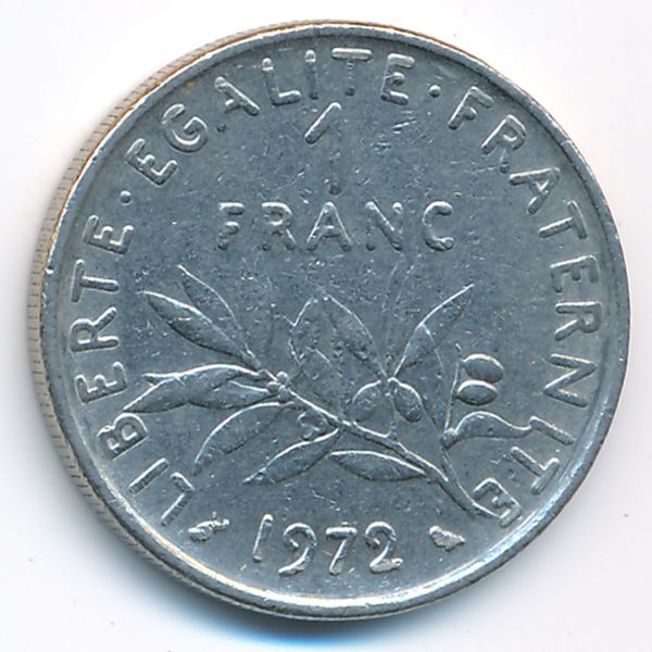 Франция, 1 франк (1972 г.)