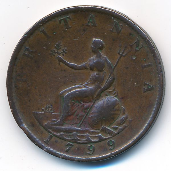 Великобритания, 1/2 пенни (1799 г.)