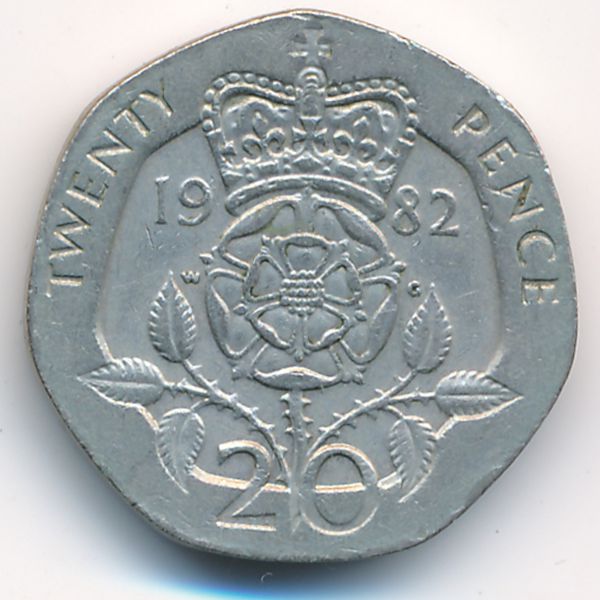 Великобритания, 20 пенсов (1982 г.)