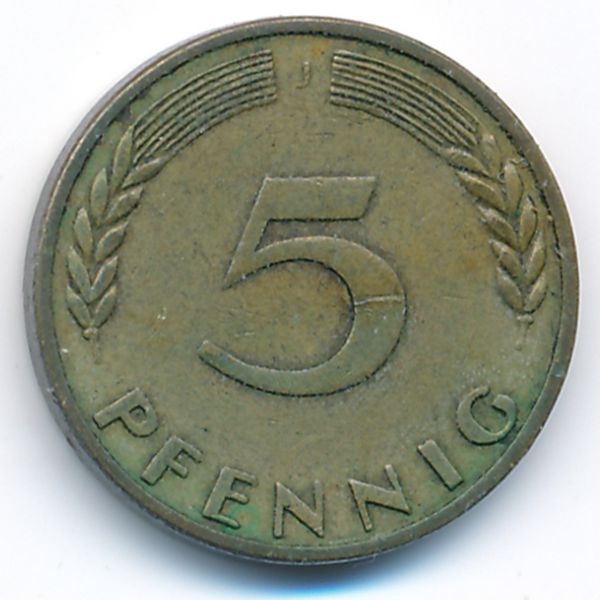 ФРГ, 5 пфеннигов (1950 г.)
