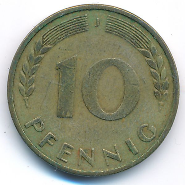 ФРГ, 10 пфеннигов (1949 г.)