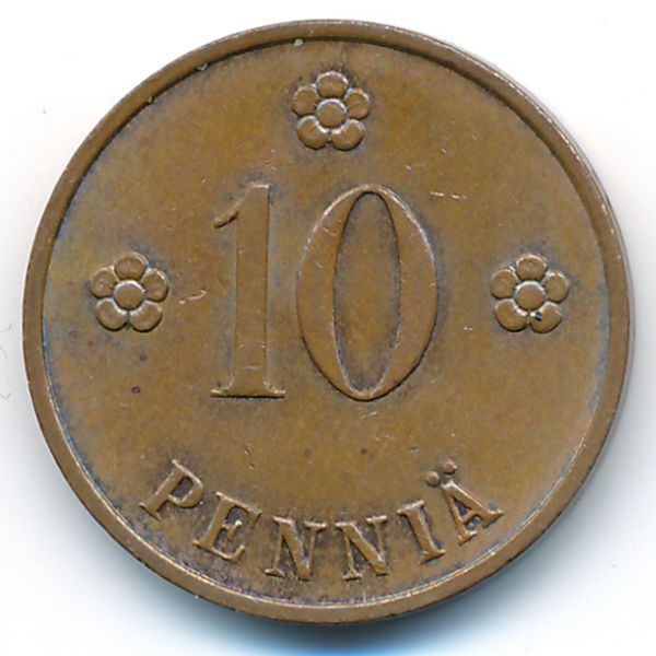 Финляндия, 10 пенни (1937 г.)