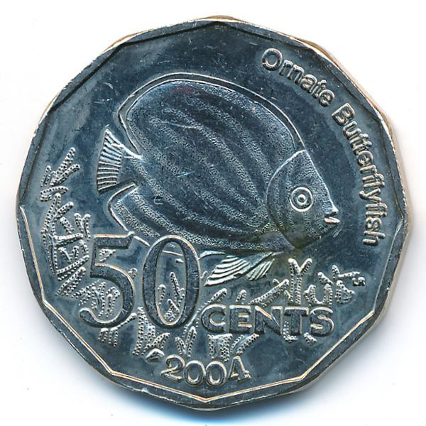 Кокосовые острова., 50 центов (2004 г.)
