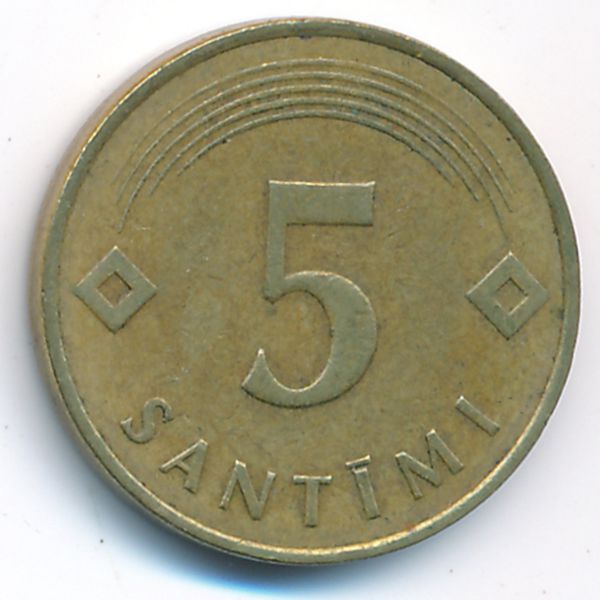 Латвия, 5 сантим (1992 г.)