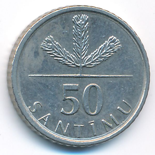 Латвия, 50 сантим (2009 г.)