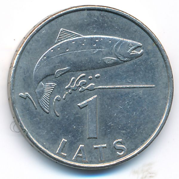 Латвия, 1 лат (2008 г.)