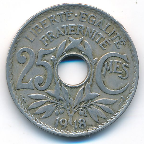 Франция, 25 сентим (1918 г.)