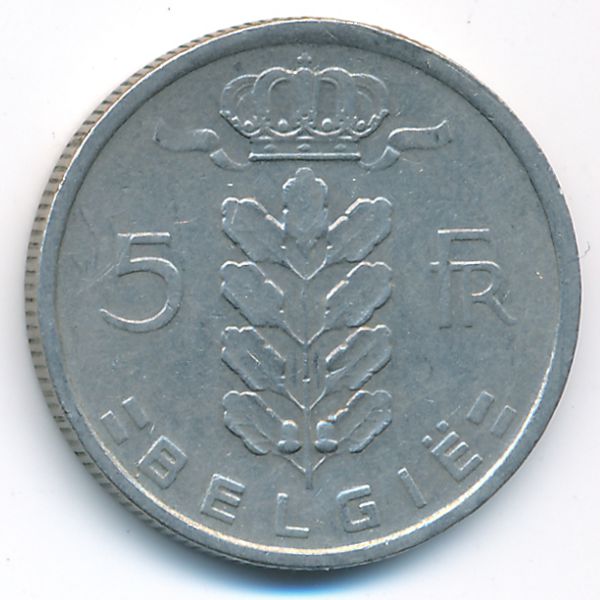 Бельгия, 5 франков (1949 г.)