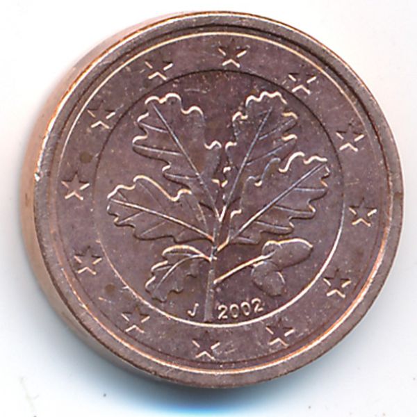Германия, 1 евроцент (2002 г.)