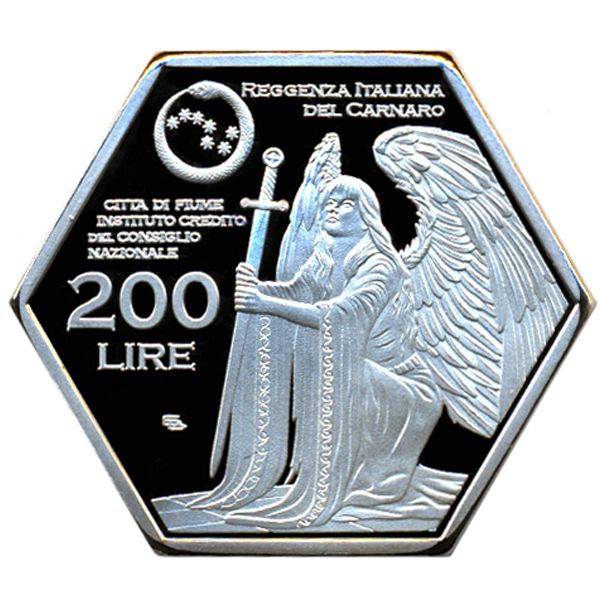 Республика Фиуме., 200 лир (2022 г.)