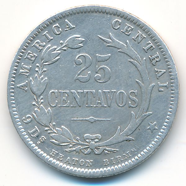 Коста-Рика, 25 сентаво (1889 г.)