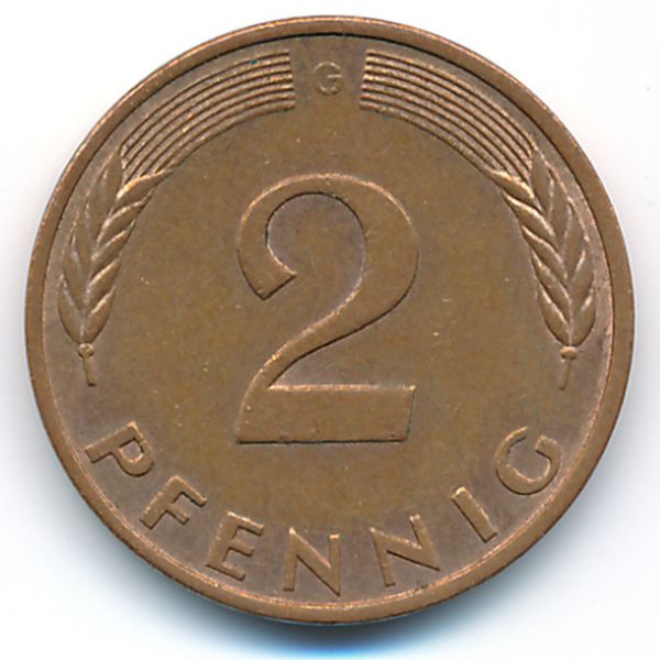 ФРГ, 2 пфеннига (1981 г.)