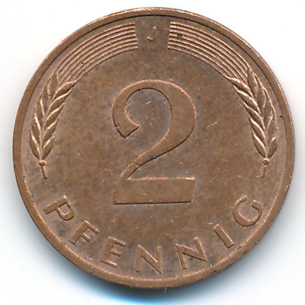 ФРГ, 2 пфеннига (1981 г.)