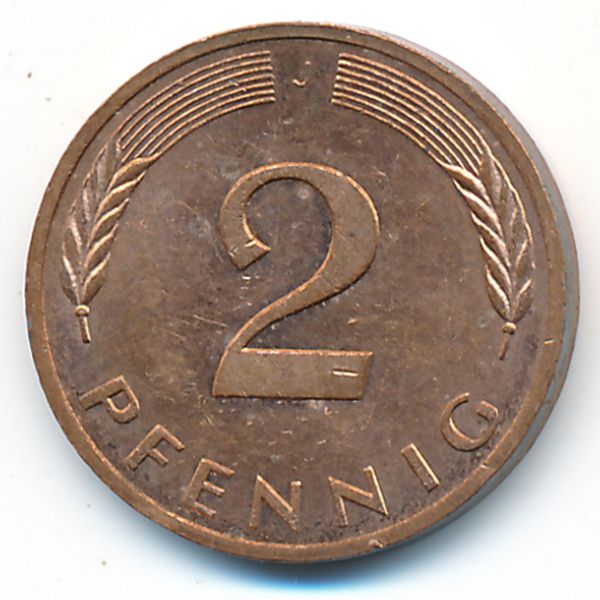ФРГ, 2 пфеннига (1983 г.)