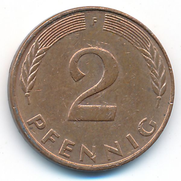 ФРГ, 2 пфеннига (1984 г.)