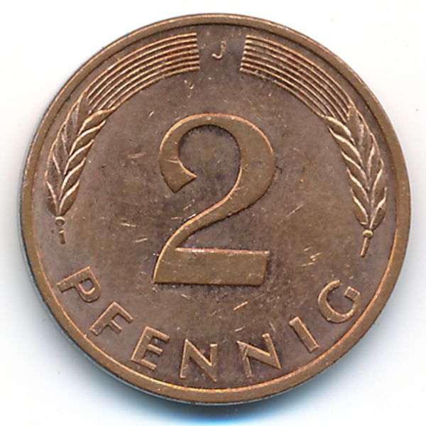 ФРГ, 2 пфеннига (1984 г.)